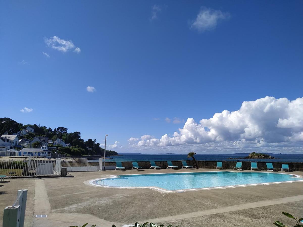 Tres Bel Appartement Vue Mer Avec Piscine Douarnenez Exterior foto